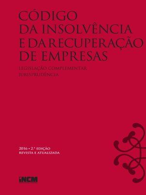 cover image of Código de Insolvência e da Recuperação de Empresas
